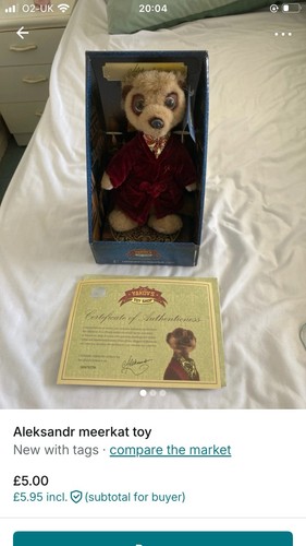 Alexander meerkat collectible - alexander,